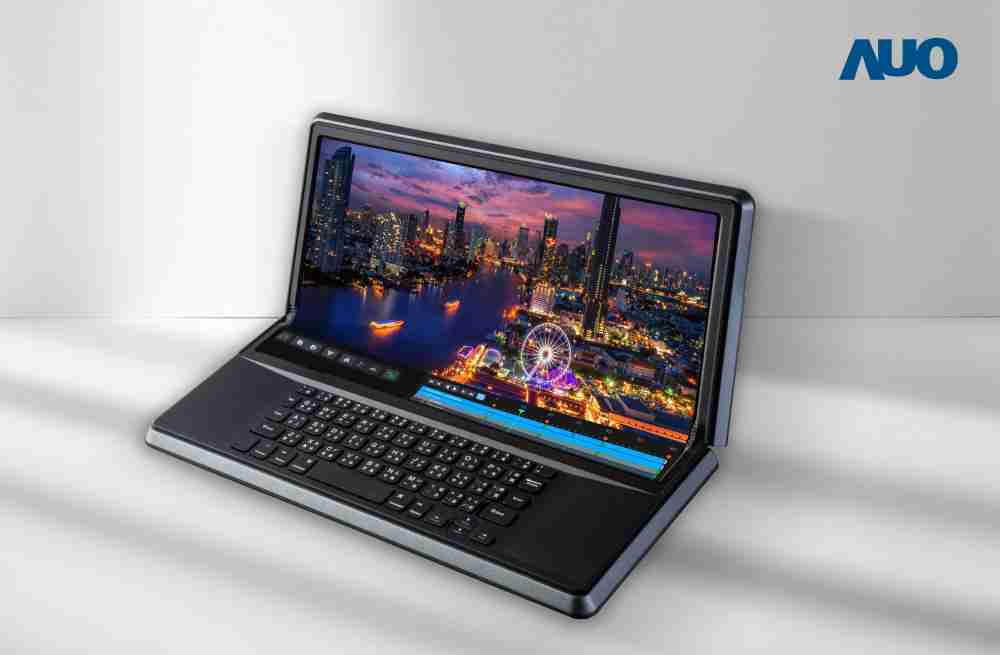 口袋牛店14.6吋Micro LED折迭显示屏幕，，，，搭配半径4mm的弯折绞炼，，，以及高画素、、高亮度、、、高对比度的显示技术特点，，，，即便在大视角下仍保有绝佳色相与亮度